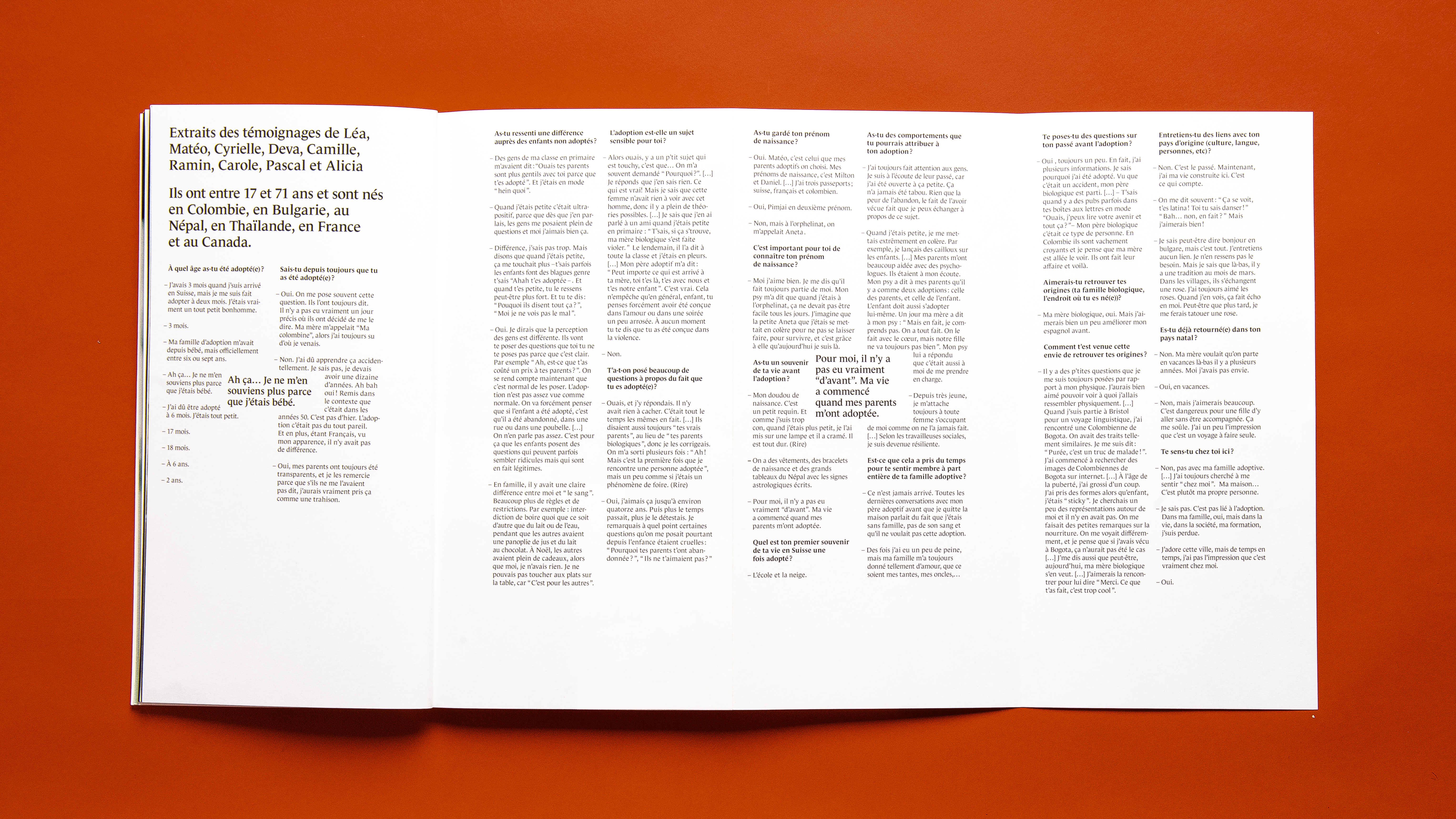 Trajectoires de l'adoption Leporello Texte
